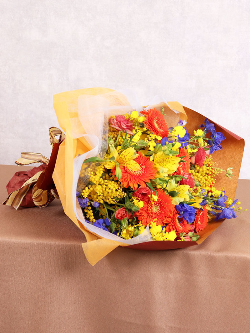 ビタミンカラーのおまかせ花束