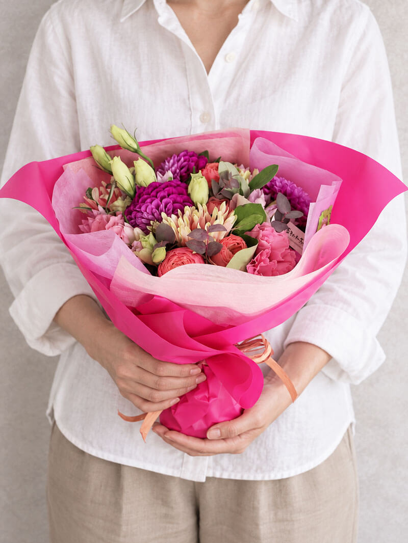 ~Pink Bloom Bouquet~|発表会・誕生日・お祝いに彩りブーケ
