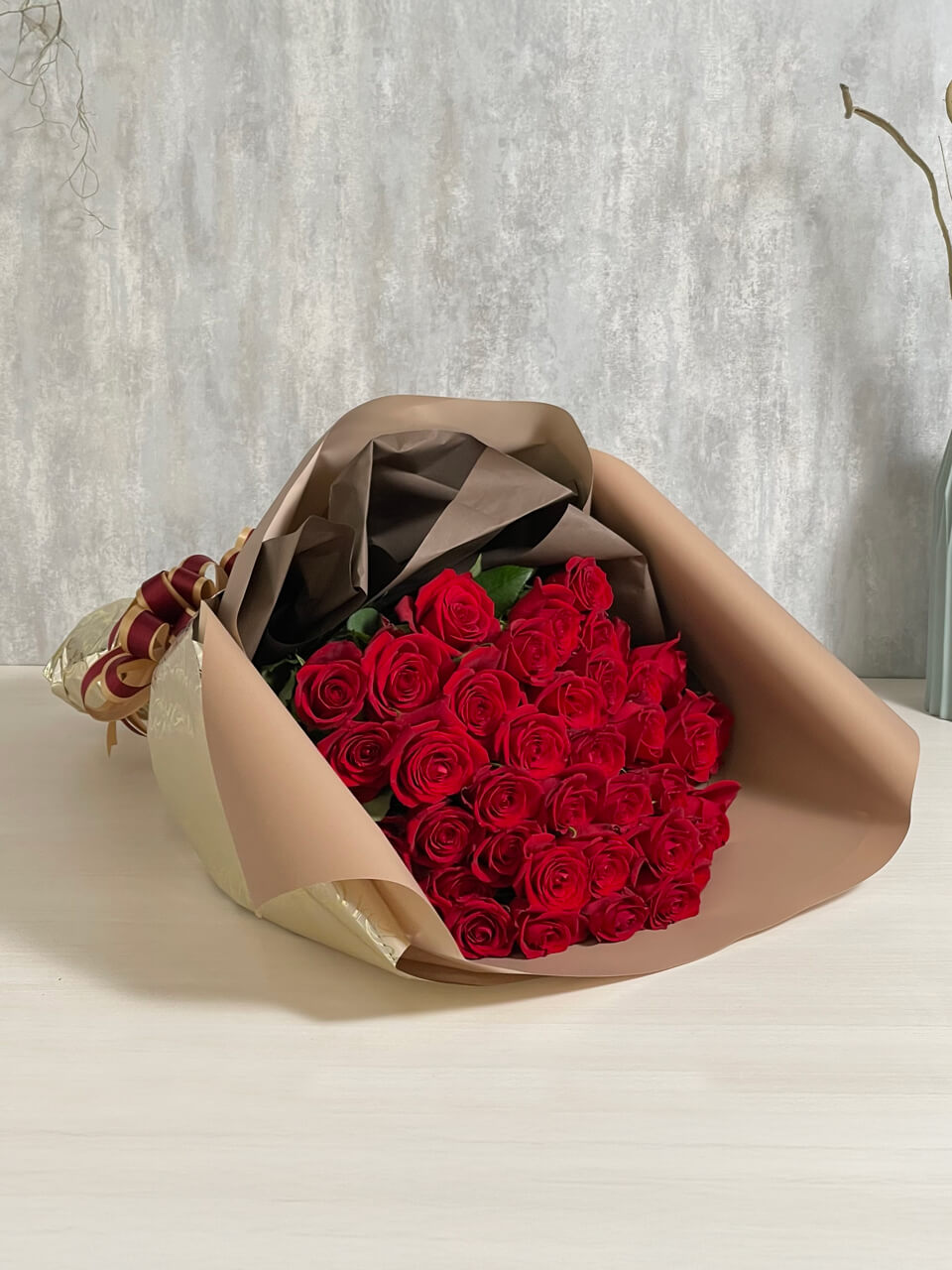 赤バラ60本の花束
