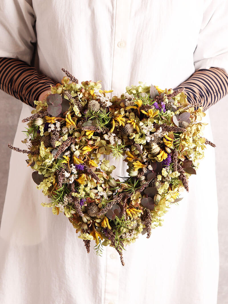 wreath(ハート型リース ナチュラル系)