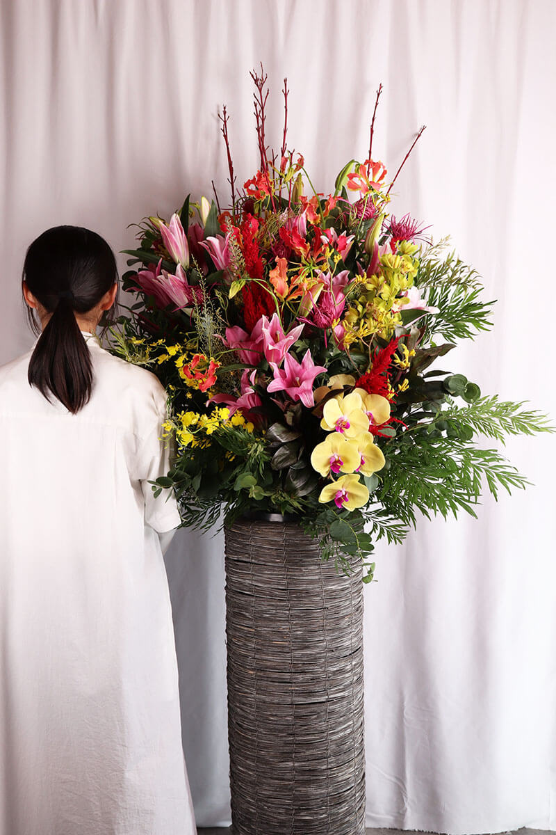 おまかせ 華やかに彩る豪華スタンド花