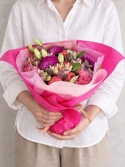 ～Pink Bloom Bouquet～｜発表会・誕生日・お祝いに彩りブーケ