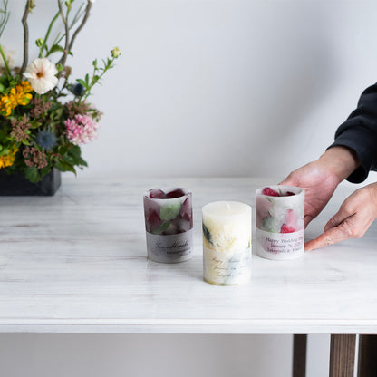 花束ブーケ等をキャンドル保存加工【2本セット】