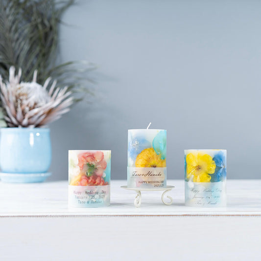 花束ブーケ等をキャンドル保存加工【3本セット】