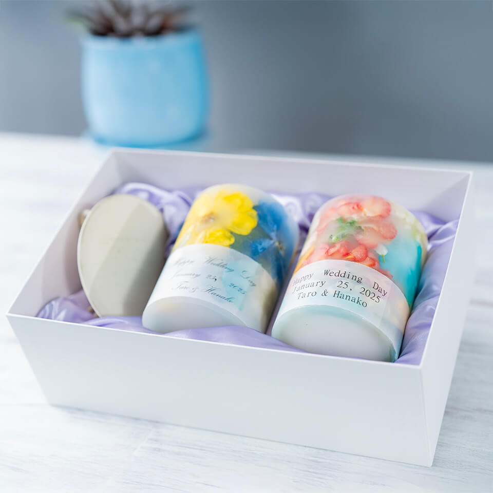 花束ブーケ等をキャンドル保存加工【2本セット】