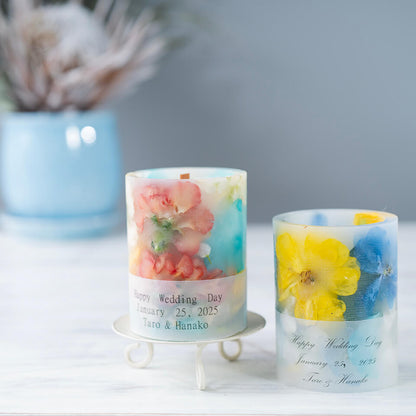 花束ブーケ等をキャンドル保存加工【2本セット】