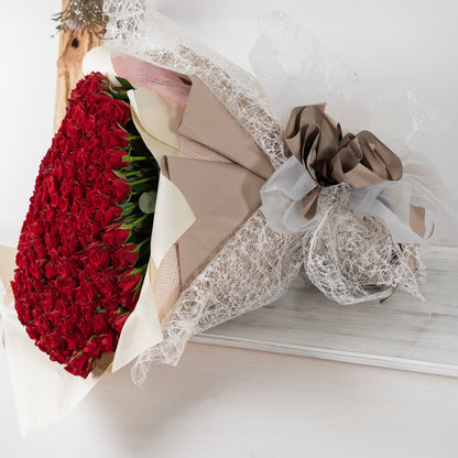 赤バラ365本の花束