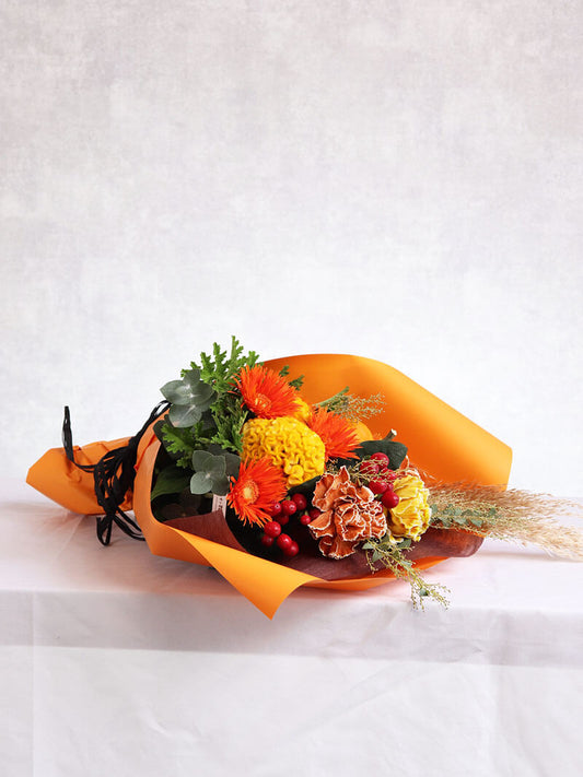 ハロウィン用のおまかせ花束