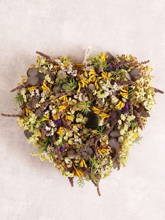 wreath(ハート型リース ナチュラル系）