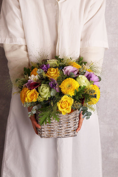 陽だまりのおまかせバスケットアレンジ