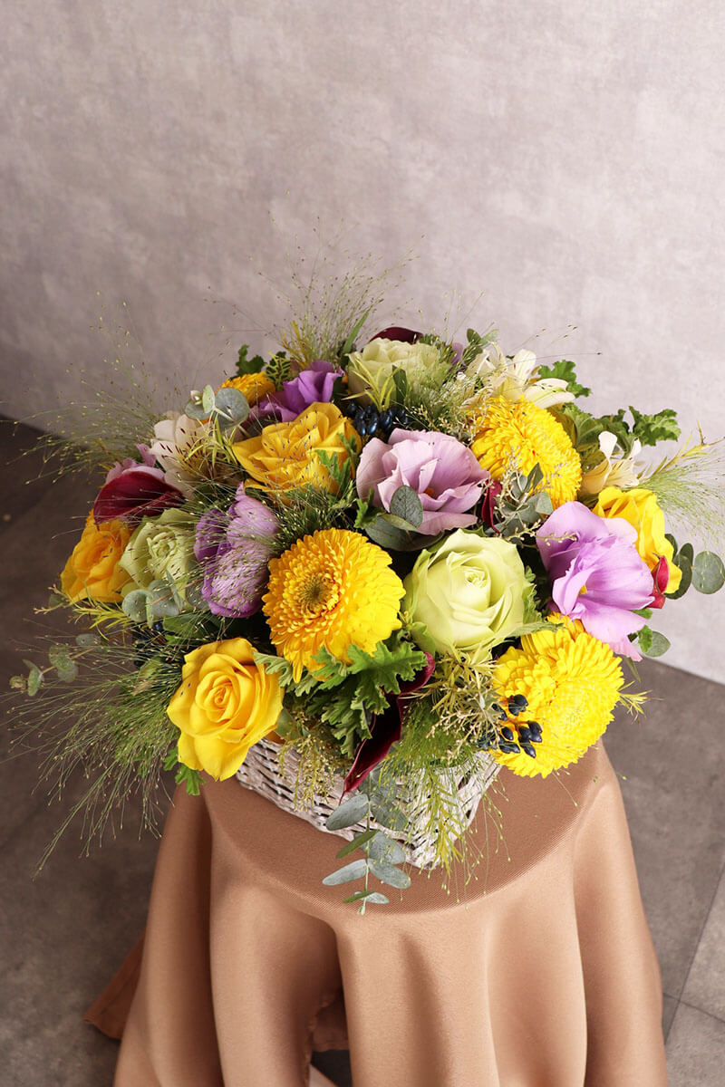 陽だまりのおまかせバスケットアレンジ