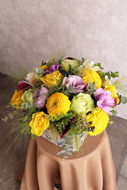 陽だまりのおまかせバスケットアレンジ