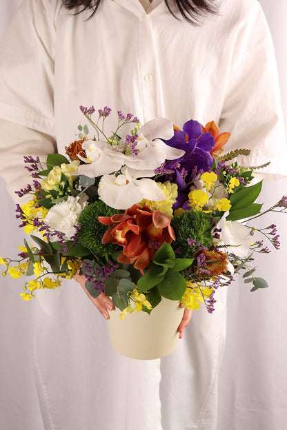 お供え 明るく上品なアレンジ