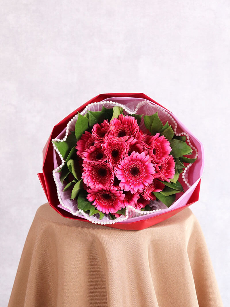 ピンクガーベラ20本の花束