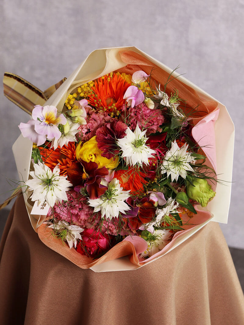 いろんな色ミックス系ブーケ