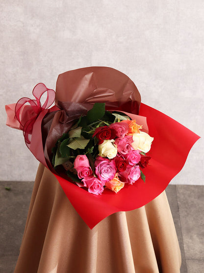 バラ色ミックス 花束