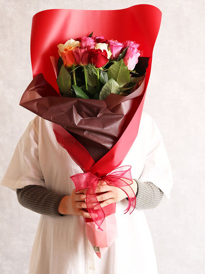 バラ色ミックス 花束