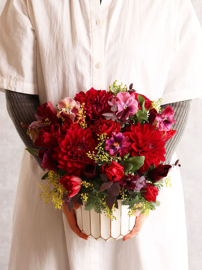 還暦おすすめ　赤系おまかせアレンジ