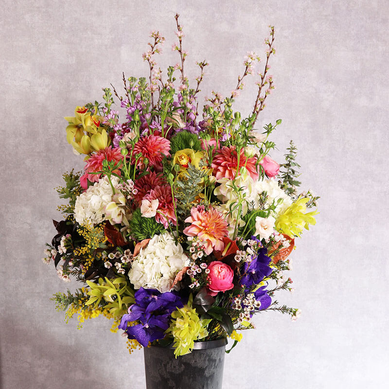 背を高めミックス系贅沢アレンジ