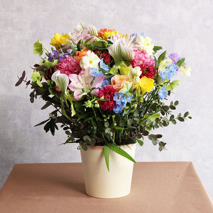 季節のおまかせ　ミックスカラーアレンジ （すぐ届く）