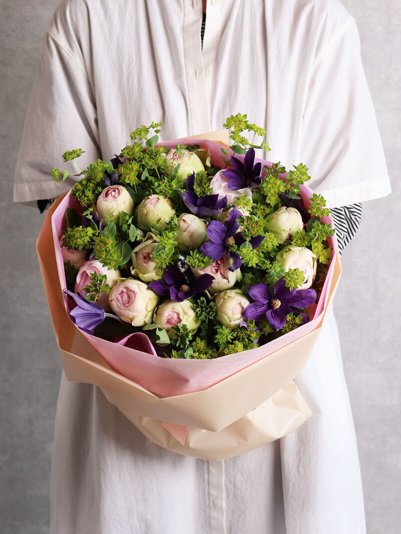 芍薬たっぷりブーケ