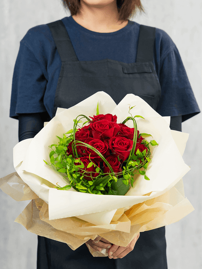 赤バラ12本の花束 – ますかわ花店 赤バラ12本の花束 – ますかわ花店